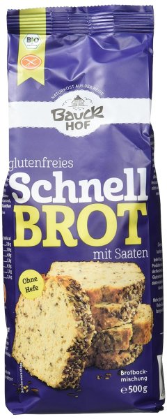 Bauckhof Schnellbrot glutenfrei,(6x600g)-Bio