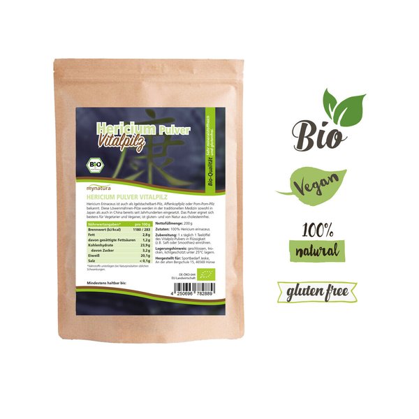 Mynatura Bio Hericium Vitalpilz Pulver