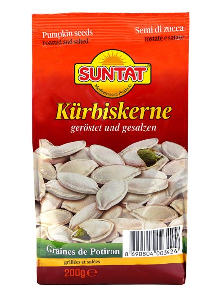 SUNTAT Kürbiskerne geröstet und gesalzen (2x200g)