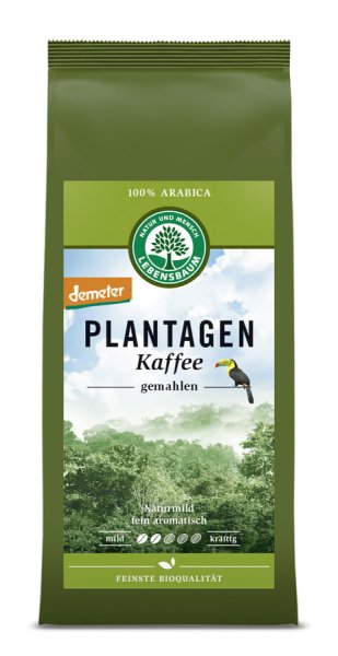 Lebensbaum Plantagen Kaffee, gemahlen, demeter (3x250g)