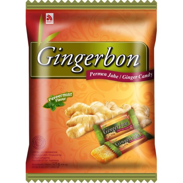 GINGERBON - Ingwer Pfefferminz Bonbons (1X125G)