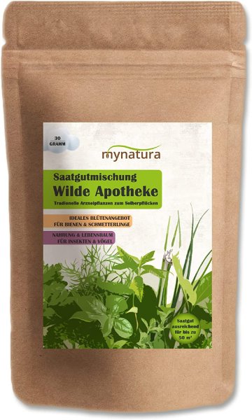 Mynatura Wilde Apotheke traditionelle Arzneipflanzen zum Selberpflücken Saatgut (30g)