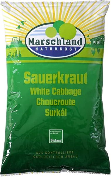 Marschland Naturkost Bioland Bio-Sauerkraut Folien-Btl. MARSCHLAND 520g