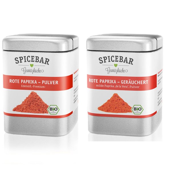 Spicebar Paprikagewürze Chilis, Rubs, und einfach überal BIO