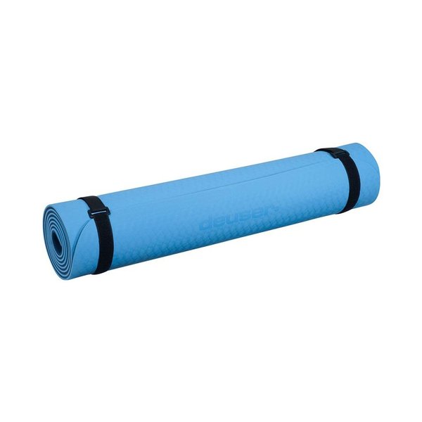 Deuser Yoga Matte TPE hellblau/dunkelblau